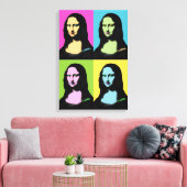 Mona Lisa - Pop Art Style Leinwanddruck (Insitu (Wohnzimmer))