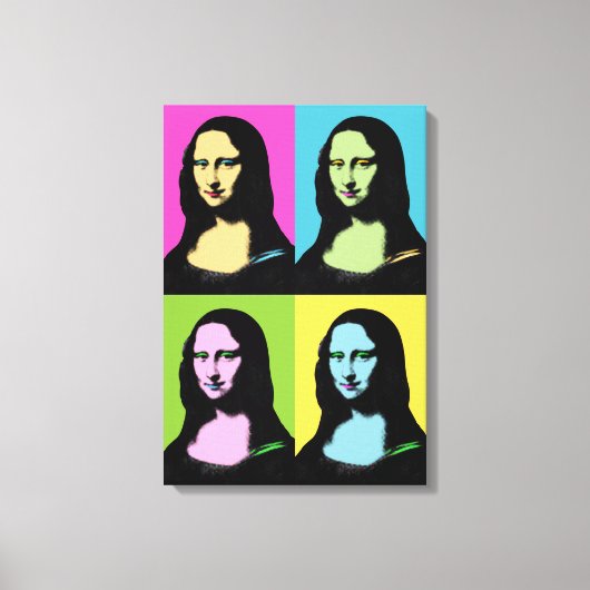 Mona Lisa - Pop Art Style Leinwanddruck (Vorderseite)