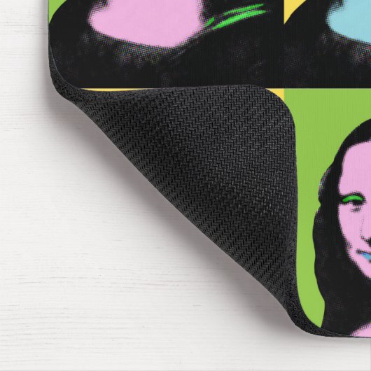 Mona Lisa - Pop Art Style Mousepad (Ecke)