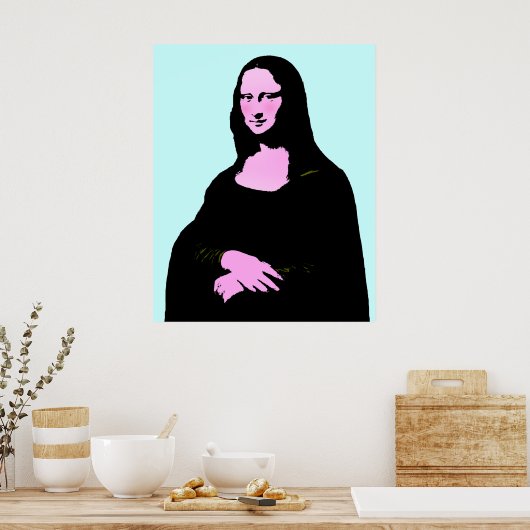 Mona Lisa Pop Art Style Poster (Küche)