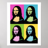Mona Lisa - Pop Art Style Poster (Vorne)