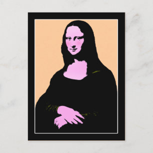 Mona Lisa Pop Art Style Postkarte