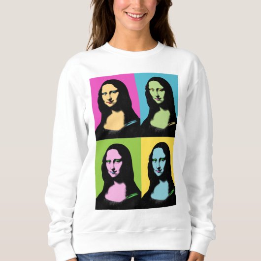 Mona Lisa - Pop Art Style Sweatshirt (Vorderseite)