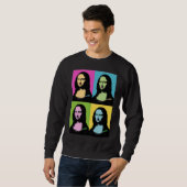 Mona Lisa - Pop Art Style Sweatshirt (Vorne ganz)
