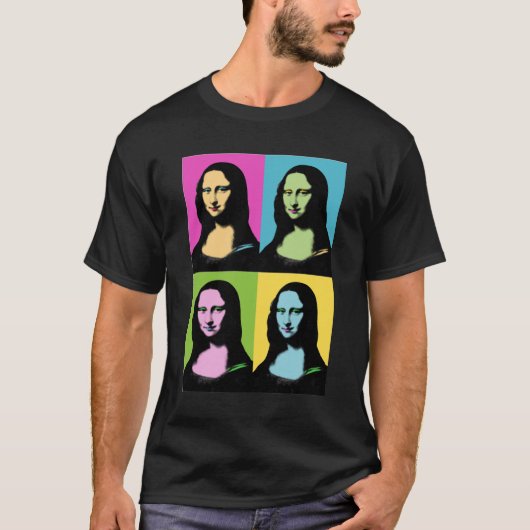 Mona Lisa - Pop Art Style T-Shirt (Vorderseite)