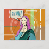 Mona Lisa Popart Postkarte (Vorderseite)