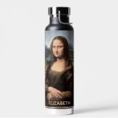 Mona Lisa Portrait Gemälde Name Wasser Flasche (Links)