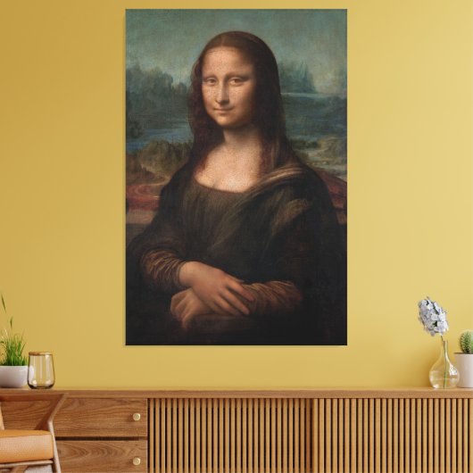 Mona Lisa Portrait Leinwanddruck (Insitu (Wohnzimmer))