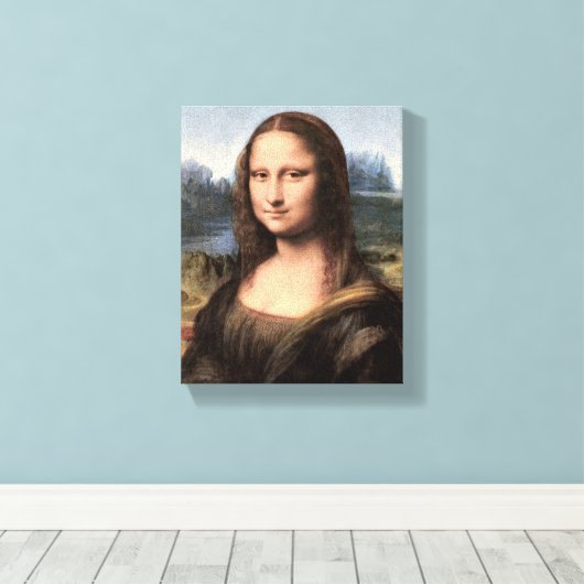 Mona Lisa Portrait / Malerei Leinwanddruck (Insitu (Holzboden))