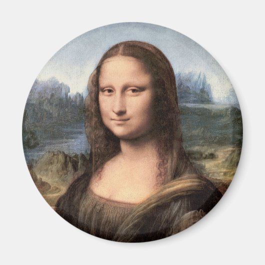 Mona Lisa Portrait / Malerei Magnet (Vorne)