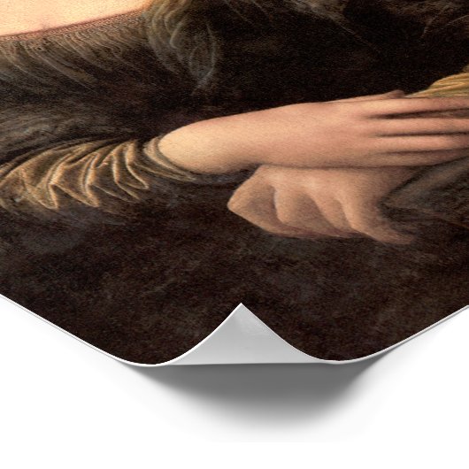Mona Lisa Portrait / Malerei Poster (Ecke)
