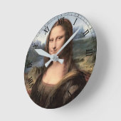 Mona Lisa Portrait / Malerei Runde Wanduhr (Winkel)