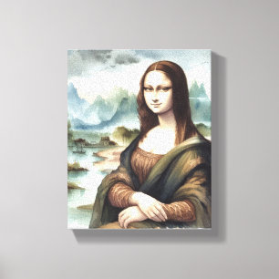 Mona Lisa Portrait / Malerwerbung Canvas Print Leinwanddruck