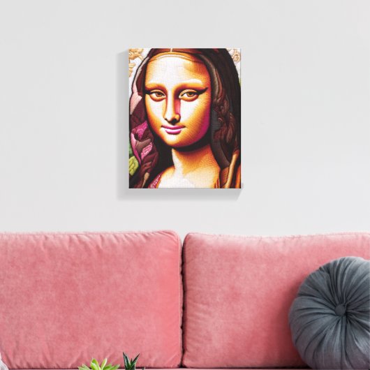 Mona Lisa Portrait / Malerwerbung Canvas Print Leinwanddruck (Insitu (Wohnzimmer))