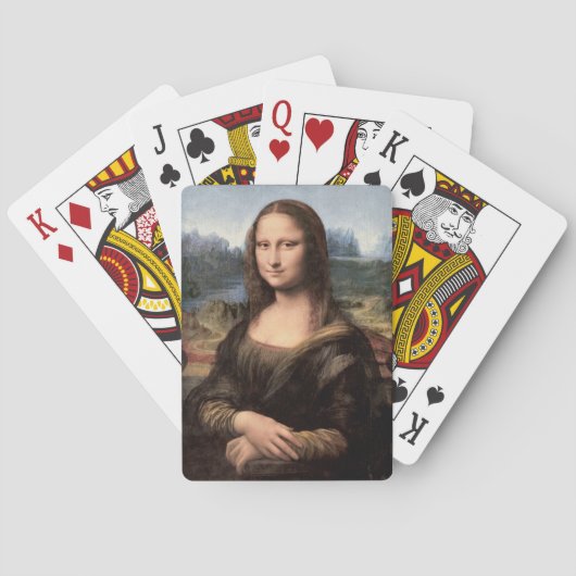 Mona Lisa Portrait Painting Spielkarten (Rückseite)