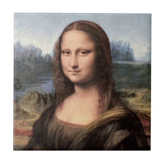 Mona Lisa Porträt/Malerei Fliese (Vorderseite)
