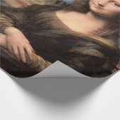Mona Lisa Porträt/Malerei Geschenkpapier (Ecke)