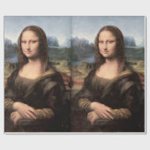 Mona Lisa Porträt/Malerei Geschenkpapier (Flach)