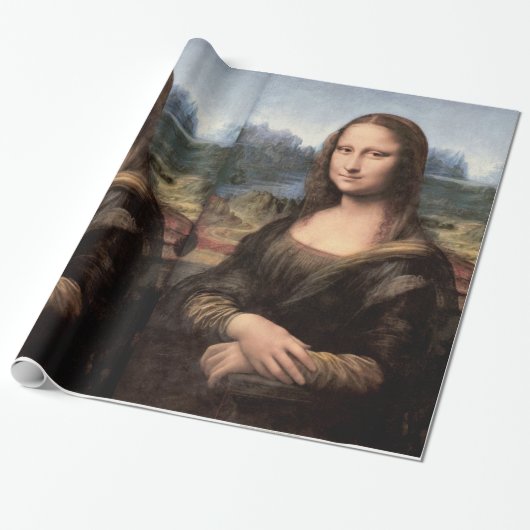 Mona Lisa Porträt/Malerei Geschenkpapier (Ungerollt)