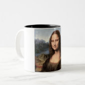 Mona Lisa Porträt/Malerei Zweifarbige Tasse (Vorderseite Links)