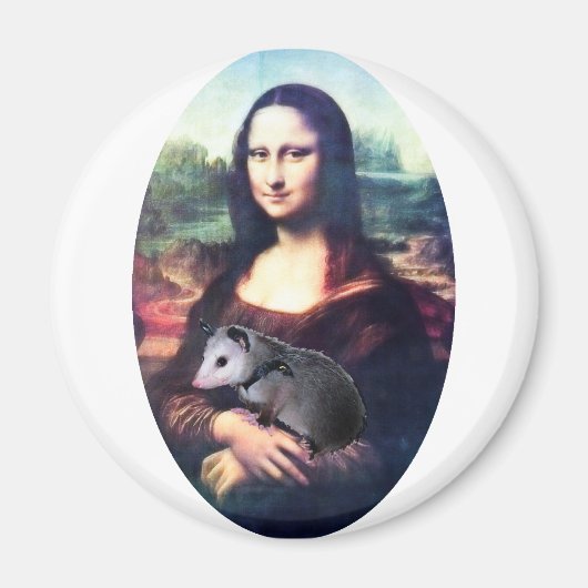 Mona Lisa Possum Magnet (Vorne)