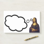 Mona Lisa Post-it Klebezettel (Auf Schreibtisch)
