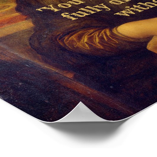 Mona Lisa Poster (Ecke)