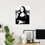 Mona Lisa Poster<br><div class="desc">Ein Schwarz-Weiß-Pop-Kunstdruck des Meisterwerks des italienischen Künstlers Leonardo da Vinci aus dem Jahr 1504,  Mona Lisa.</div>