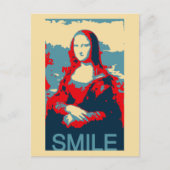 Mona Lisa Poster Smile Postkarte (Vorderseite)