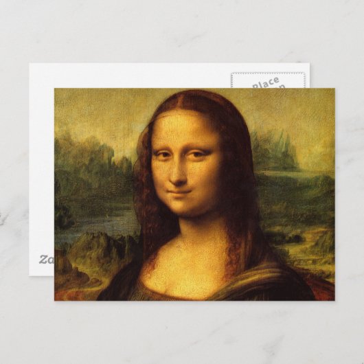 Mona Lisa Postkarte (Vorne/Hinten)