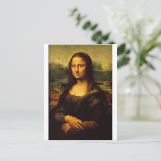 Mona Lisa Postkarte (Stehend Vorderseite)