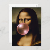 Mona Lisa Postkarte (Vorne/Hinten)