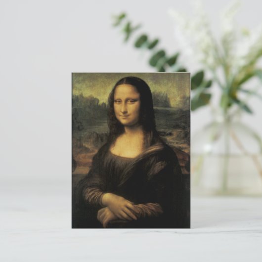 Mona Lisa Postkarte (Stehend Vorderseite)
