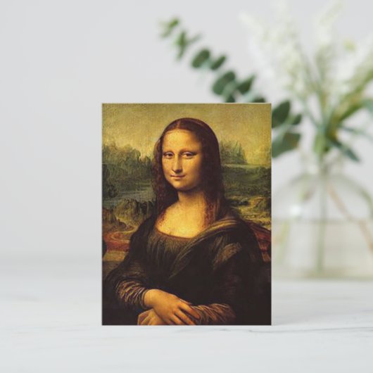 Mona Lisa Postkarte (Stehend Vorderseite)