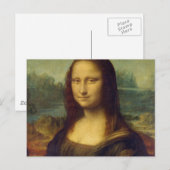 Mona Lisa Postkarte (Vorne/Hinten)