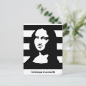Mona Lisa Postkarte (Stehend Vorderseite)