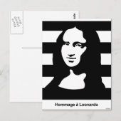Mona Lisa Postkarte (Vorne/Hinten)