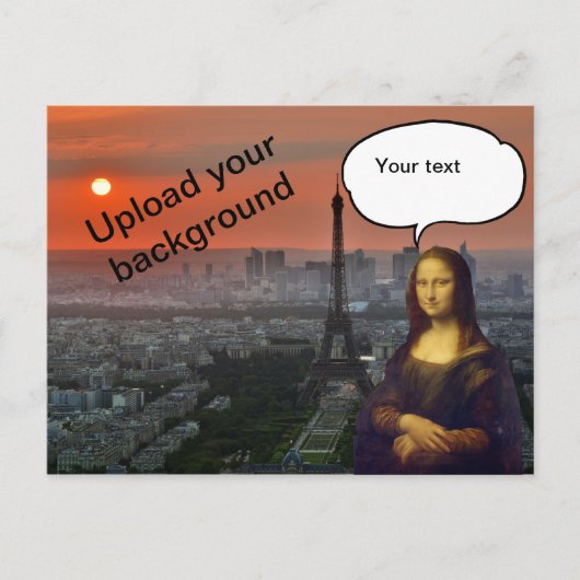 Mona Lisa Postkarte (Vorderseite)