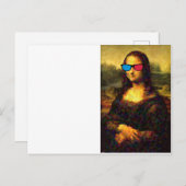 Mona lisa postkarte (Vorne/Hinten)