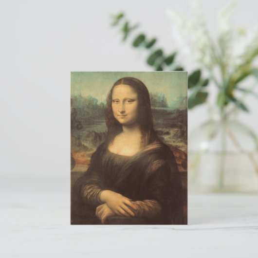 Mona Lisa Postkarte (Stehend Vorderseite)