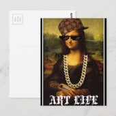 Mona Lisa Postkarte (Vorne/Hinten)