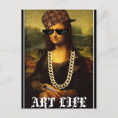 Mona Lisa Postkarte (Vorderseite)