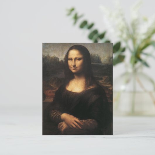 Mona Lisa Postkarte (Stehend Vorderseite)