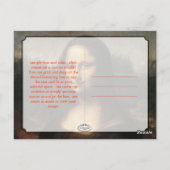 Mona Lisa Postkarte (Rückseite)