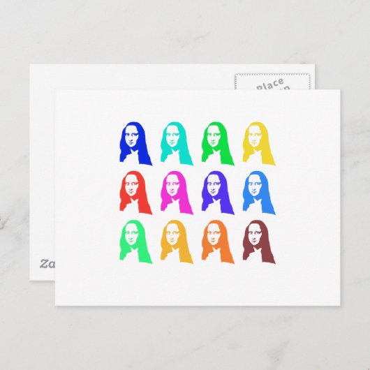 Mona Lisa Postkarte (Vorne/Hinten)
