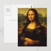 Mona Lisa Postkarte (Vorne/Hinten)