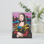 Mona Lisa Postkarte (Stehend Vorderseite)