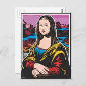 Mona Lisa Postkarte (Vorne/Hinten)
