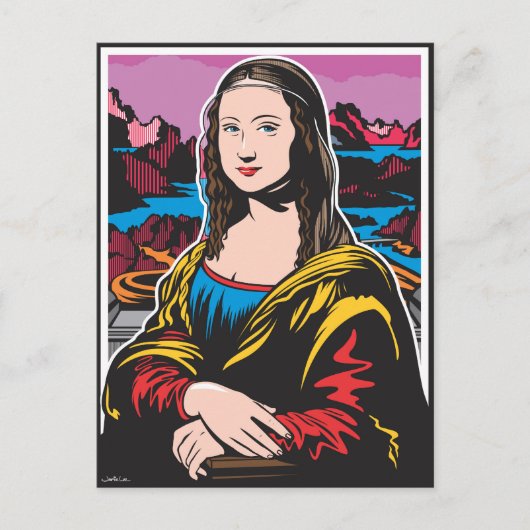 Mona Lisa Postkarte (Vorderseite)