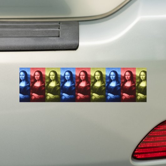 Mona Lisa Primärfarben Autoaufkleber (Auf Auto)